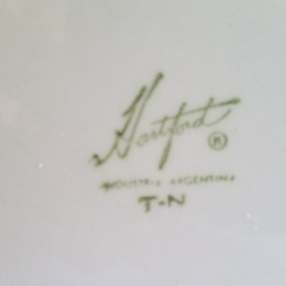 Hartford porcelain decorative plates w/Lyons Cobalt Blue set of 2 Argentina Vtg - Picture 5 of 8